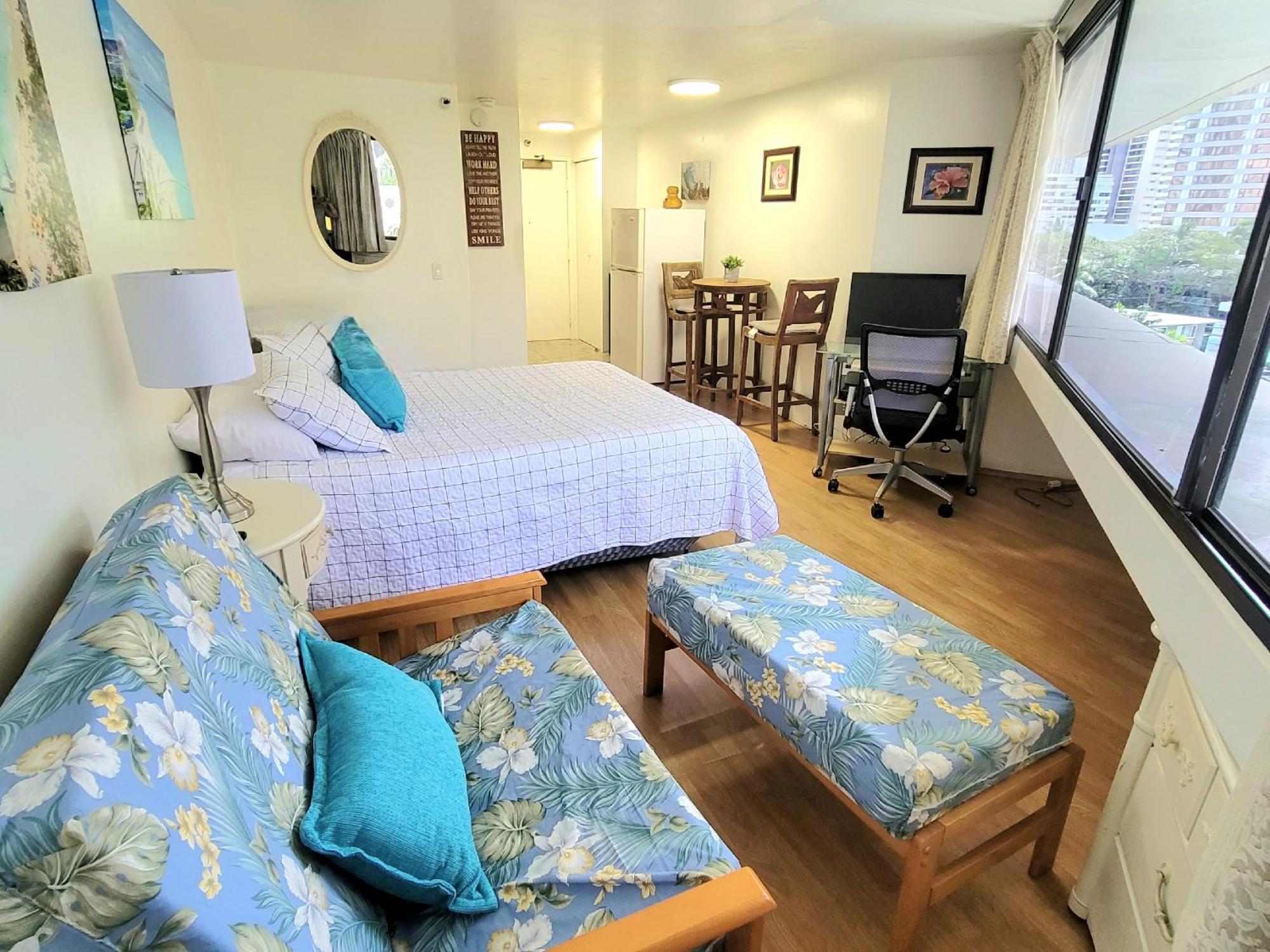 Waikiki Studio Steps To Beach-Mall Free Parking-Wifi 檀香山 客房 照片
